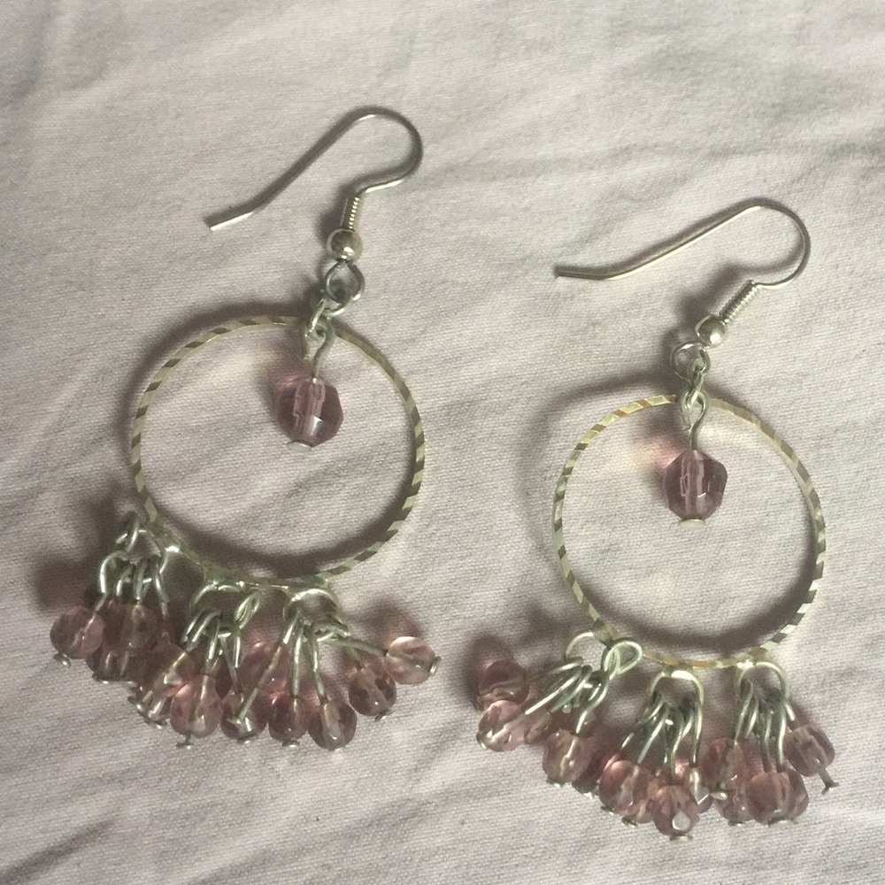 Purple earrings